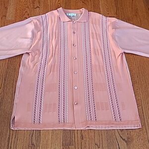 Michael "88" Irvin Rayon/ Poly Knit Button Down Shirt - 3XL